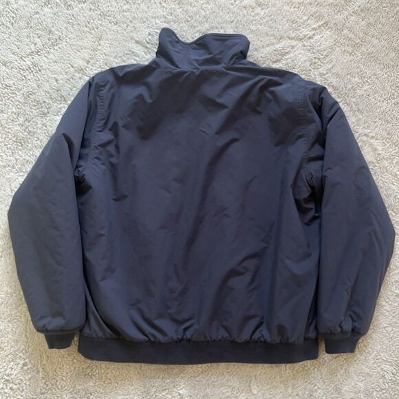 L.L. Bean Men's Warm-Up Bomber Jacket Fleece Lined Navy Blue Size XL 205107 - Picture 6 of 7